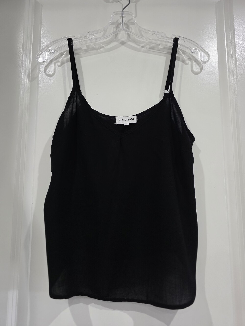 Bella Dahl Black V-Neck 100% Rayon Camisole